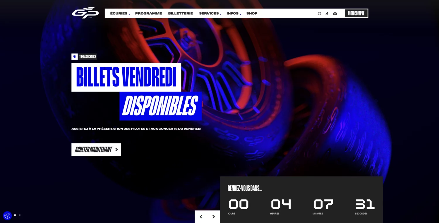 GP Explorer 3 : les secrets d’un site web événementiel bien conçu
