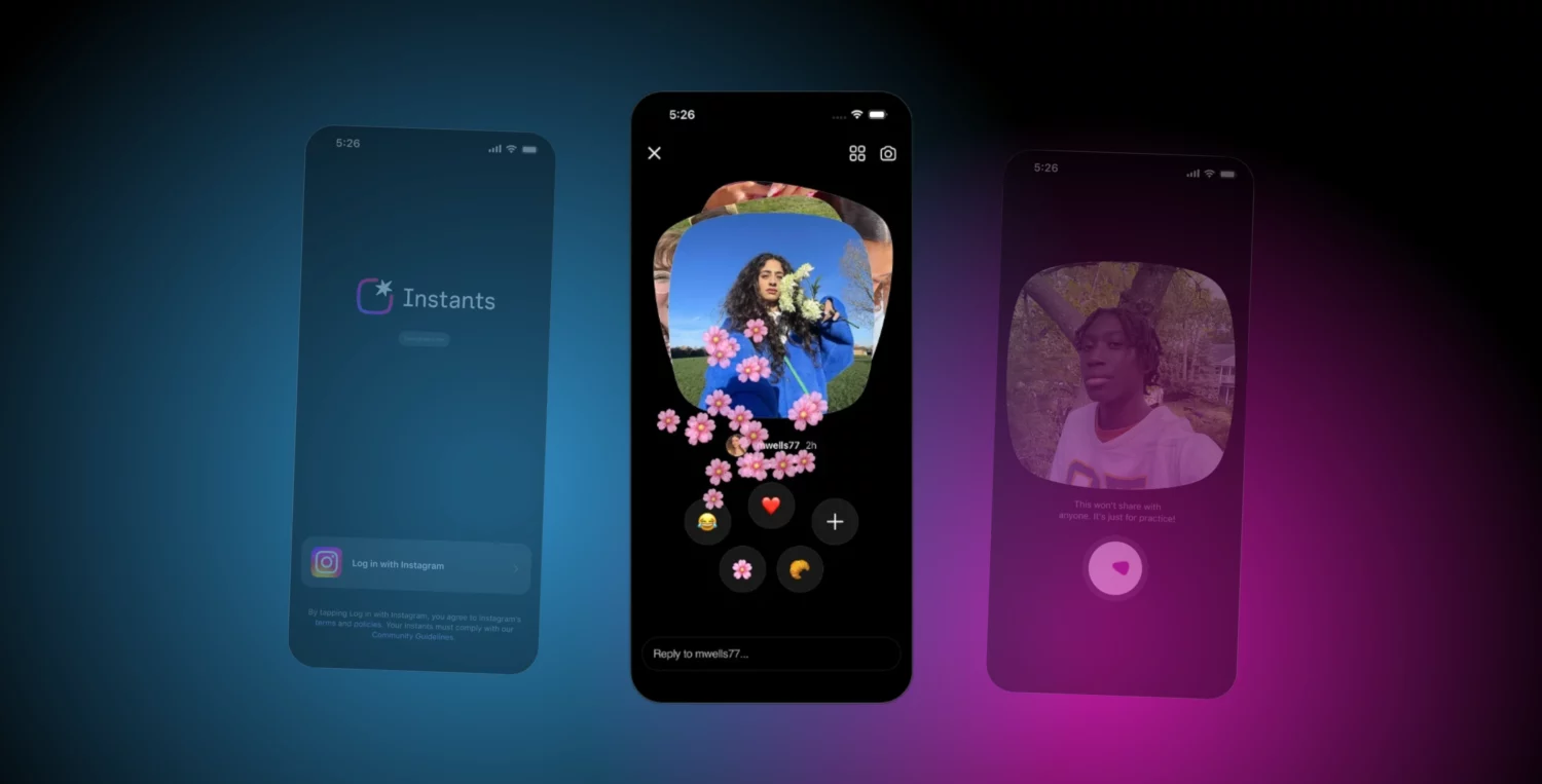 Instagram Instants : partagez vos moments du quotidien, sans filtre