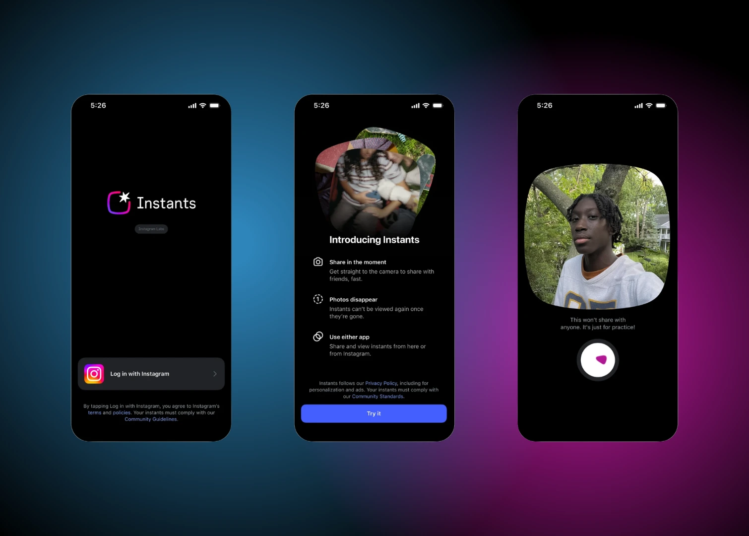 Instagram Instants - le nouveau bereal photos sans filtre - DIGITEA agence de communication application