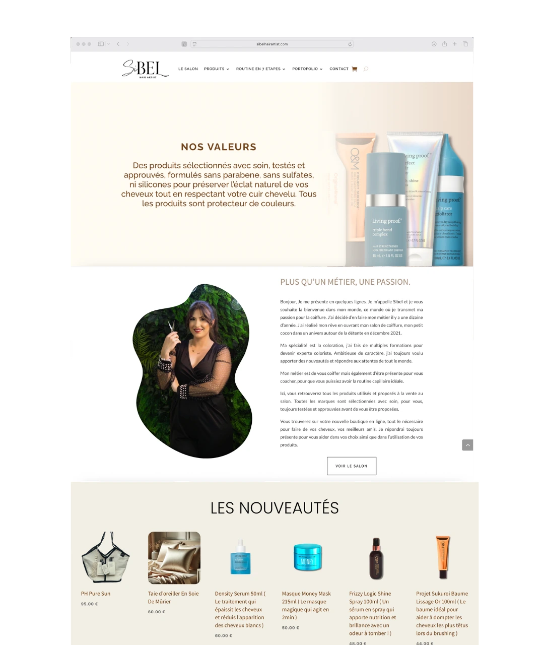 Site sibel hair artist avant png
